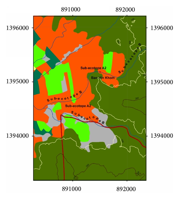 (b) Hin Khom MRP ecotope Bo Ploi TCA, Trat